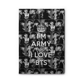 Обложка для автодокументов с принтом I am army and I lover BTS в Рязани, натуральная кожа |  размер 19,9*13 см; внутри 4 больших “конверта” для документов и один маленький отдел — туда идеально встанут права | Тематика изображения на принте: bangtan boys | beyond the scene | boyband | boys | bts | chin | chonguk | collage | crown | edm | flowers | hip hop | jimin | jj hope | k pop | photo | r  b | rm | south korean | suga | wee | бойбенд | ви | джей хоуп | коллаж | корона | мальчики | с