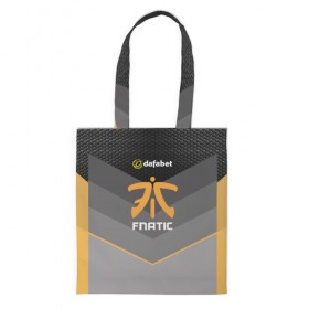 Сумка 3D повседневная с принтом cs:go (Fnatic) в Рязани, 100% полиэстер | Плотность: 200 г/м2; Размер: 34×35 см; Высота лямок: 30 см | cs:go