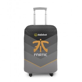 Чехол для чемодана 3D с принтом cs:go (Fnatic) в Рязани, 86% полиэфир, 14% спандекс | двустороннее нанесение принта, прорези для ручек и колес | cs:go