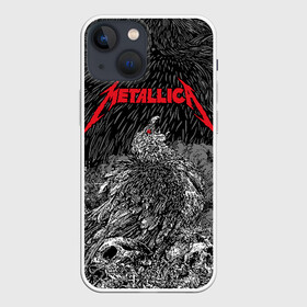 Чехол для iPhone 13 mini с принтом Metallica в Рязани,  |  | american | bird | eagle | james hetfield | kirk hammett | lars ulrich | metal band | metallica | red eye | robert trujillo | scream | skull | американская | джеймс хетфилд | кирк хэмметт | красный глаз | крик | ларс ульрих | метал группа | метал