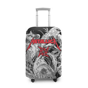 Чехол для чемодана 3D с принтом Metallica в Рязани, 86% полиэфир, 14% спандекс | двустороннее нанесение принта, прорези для ручек и колес | american | angry | emblem | james hetfield | kirk hammett | la | live | logo | metal band | metallica | rats | ravens | zombies | американская | вороны | джеймс хетфилд | живые | злые | зомби | кирк хэмметт | крысы | ларс ульрих | логотип | мета