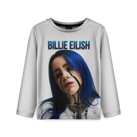 Детский лонгслив 3D с принтом BILLIE EILISH в Рязани, 100% полиэстер | длинные рукава, круглый вырез горловины, полуприлегающий силуэт
 | ayelish | bad guy | bellyache | bilie eilish | bilie elish | billie | billie eilish | eilish | electronic | elish | music | били айлиш | билли айлиш | эйлиш | элиш