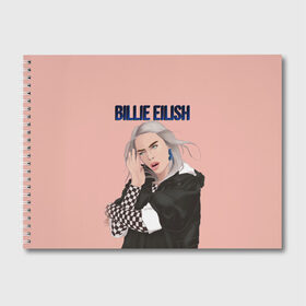 Альбом для рисования с принтом BILLIE EILISH в Рязани, 100% бумага
 | матовая бумага, плотность 200 мг. | ayelish | bad guy | bellyache | bilie eilish | bilie elish | billie | billie eilish | eilish | electronic | elish | music | били айлиш | билли айлиш | эйлиш | элиш