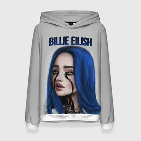 Женская толстовка 3D с принтом BILLIE EILISH в Рязани, 100% полиэстер  | двухслойный капюшон со шнурком для регулировки, мягкие манжеты на рукавах и по низу толстовки, спереди карман-кенгуру с мягким внутренним слоем. | ayelish | bad guy | bellyache | bilie eilish | bilie elish | billie | billie eilish | eilish | electronic | elish | music | били айлиш | билли айлиш | эйлиш | элиш