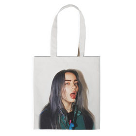 Сумка 3D повседневная с принтом BILLIE EILISH в Рязани, 100% полиэстер | Плотность: 200 г/м2; Размер: 34×35 см; Высота лямок: 30 см | ayelish | bad guy | bellyache | bilie eilish | bilie elish | billie | billie eilish | eilish | electronic | elish | music | били айлиш | билли айлиш | эйлиш | элиш