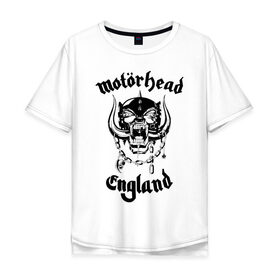 Мужская футболка хлопок Oversize с принтом MOTORHEAD в Рязани, 100% хлопок | свободный крой, круглый ворот, “спинка” длиннее передней части | england | motorhead | моторхед