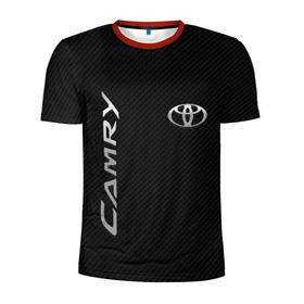 Мужская футболка 3D спортивная с принтом Toyota Camry в Рязани, 100% полиэстер с улучшенными характеристиками | приталенный силуэт, круглая горловина, широкие плечи, сужается к линии бедра | toyota | абстракция | авто | автомобиль | лого | логотип | машина | таета | тоета | тойота