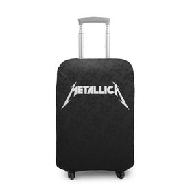 Чехол для чемодана 3D с принтом METALLICA (НА СПИНЕ) в Рязани, 86% полиэфир, 14% спандекс | двустороннее нанесение принта, прорези для ручек и колес | lindemann | lm | rammstein | rock | кристиан лоренц | линдеманн | лм | музыка | рамштайн | рок | тилль линдеманн