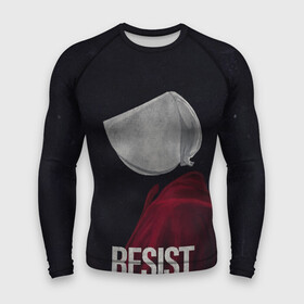 Мужской рашгард 3D с принтом Resist в Рязани,  |  | the handmaid’s tale | джозефова №2 | джун | джун осборн | маргарет | маргарет этвуд | рассказ служанки | служанка | фредова | элизабет мосс | этвуд