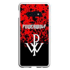 Чехол для Samsung S10E с принтом POWERWOLF в Рязани, Силикон | Область печати: задняя сторона чехла, без боковых панелей | powerwolf | wolf | метал | пауэр метал. | повервольф | поверфульф | рок | хэви металб