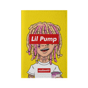 Обложка для паспорта матовая кожа с принтом Lil Pump в Рязани, натуральная матовая кожа | размер 19,3 х 13,7 см; прозрачные пластиковые крепления | esskeetit | gazzy garcia | gucci gang | lil pump | lilpump | газзи гарсия | лил памп | рэп | рэпер | эшкере