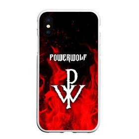 Чехол для iPhone XS Max матовый с принтом POWERWOLF в Рязани, Силикон | Область печати: задняя сторона чехла, без боковых панелей | powerwolf | wolf | метал | пауэр метал. | повервольф | поверфульф | рок | хэви металб