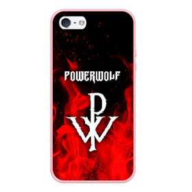 Чехол для iPhone 5/5S матовый с принтом POWERWOLF в Рязани, Силикон | Область печати: задняя сторона чехла, без боковых панелей | powerwolf | wolf | метал | пауэр метал. | повервольф | поверфульф | рок | хэви металб