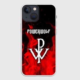 Чехол для iPhone 13 mini с принтом POWERWOLF в Рязани,  |  | powerwolf | wolf | метал | пауэр метал. | повервольф | поверфульф | рок | хэви металб