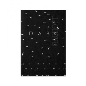 Обложка для паспорта матовая кожа с принтом DARK - Birds (Тьма) в Рязани, натуральная матовая кожа | размер 19,3 х 13,7 см; прозрачные пластиковые крепления | 1921 | 1953 | 1986 | 2019 | 2052 | dark | future | jonas | logo | mikkel | mundus | no future | portal | sic | будущего | йонас | лого | логотип | миккель | надпись | нет | портал | сериал | сериалы | символ | тьма