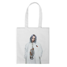 Сумка 3D повседневная с принтом BILLIE EILISH в Рязани, 100% полиэстер | Плотность: 200 г/м2; Размер: 34×35 см; Высота лямок: 30 см | ayelish | bad guy | bellyache | bilie eilish | bilie elish | billie | billie eilish | eilish | electronic | elish | music | били айлиш | билли айлиш | эйлиш | элиш