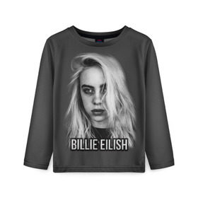 Детский лонгслив 3D с принтом BILLIE EILISH в Рязани, 100% полиэстер | длинные рукава, круглый вырез горловины, полуприлегающий силуэт
 | ayelish | bad guy | bellyache | bilie eilish | bilie elish | billie | billie eilish | eilish | electronic | elish | music | били айлиш | билли айлиш | эйлиш | элиш