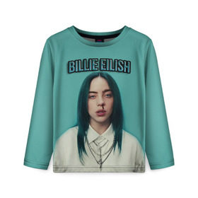 Детский лонгслив 3D с принтом BILLIE EILISH в Рязани, 100% полиэстер | длинные рукава, круглый вырез горловины, полуприлегающий силуэт
 | ayelish | bad guy | bellyache | bilie eilish | bilie elish | billie | billie eilish | eilish | electronic | elish | music | били айлиш | билли айлиш | эйлиш | элиш