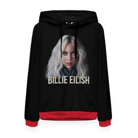 Женская толстовка 3D с принтом BILLIE EILISH в Рязани, 100% полиэстер  | двухслойный капюшон со шнурком для регулировки, мягкие манжеты на рукавах и по низу толстовки, спереди карман-кенгуру с мягким внутренним слоем. | ayelish | bad guy | bellyache | bilie eilish | bilie elish | billie | billie eilish | eilish | electronic | elish | music | били айлиш | билли айлиш | эйлиш | элиш