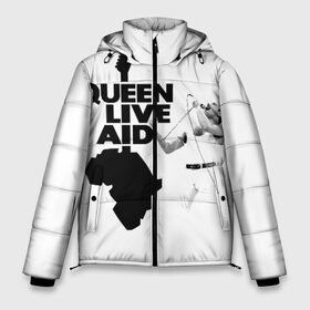 Мужская зимняя куртка 3D с принтом Queen LIVE AID в Рязани, верх — 100% полиэстер; подкладка — 100% полиэстер; утеплитель — 100% полиэстер | длина ниже бедра, свободный силуэт Оверсайз. Есть воротник-стойка, отстегивающийся капюшон и ветрозащитная планка. 

Боковые карманы с листочкой на кнопках и внутренний карман на молнии. | bohemian | brian | freddie | john | mercury | must go on | queen | rhapsody | roger | taylor | the miracle | the show | богемская | рапсодия | роджер тейлор | фредди меркьюри