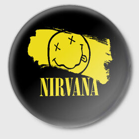 Значок с принтом Nirvana в Рязани,  металл | круглая форма, металлическая застежка в виде булавки | bleach | blew | cobain | dave | geffen | hormoaning | in utero | incesticide | krist | kurt | nevermind | nirvana | novoselic | rock | vevo | геффен | курт кобейн | нирвана | рок