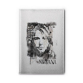 Обложка для автодокументов с принтом Kurt Cobain в Рязани, натуральная кожа |  размер 19,9*13 см; внутри 4 больших “конверта” для документов и один маленький отдел — туда идеально встанут права | Тематика изображения на принте: bleach | blew | cobain | dave | geffen | hormoaning | in utero | incesticide | krist | kurt | nevermind | nirvana | novoselic | rock | vevo | геффен | курт кобейн | нирвана | рок