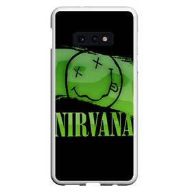 Чехол для Samsung S10E с принтом Nirvana в Рязани, Силикон | Область печати: задняя сторона чехла, без боковых панелей | bleach | blew | cobain | dave | geffen | hormoaning | in utero | incesticide | krist | kurt | nevermind | nirvana | novoselic | rock | vevo | геффен | курт кобейн | нирвана | рок