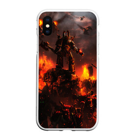 Чехол для iPhone XS Max матовый с принтом WARHAMMER 40K в Рязани, Силикон | Область печати: задняя сторона чехла, без боковых панелей | abaddon | armada | battlefleet gothic | black legion | warhammer 40k | абаддон | чёрный легион