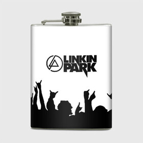 Фляга с принтом LINKIN PARK | ЛИНКИН ПАРК в Рязани, металлический корпус | емкость 0,22 л, размер 125 х 94 мм. Виниловая наклейка запечатывается полностью | Тематика изображения на принте: chester bennington | linkin park | mike shinoda | линкин парк