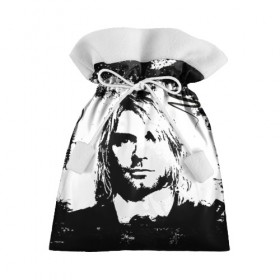 Подарочный 3D мешок с принтом Kurt Cobain в Рязани, 100% полиэстер | Размер: 29*39 см | bleach | blew | cobain | dave | geffen | hormoaning | in utero | incesticide | krist | kurt | nevermind | nirvana | novoselic | rock | vevo | геффен | курт кобейн | нирвана | рок