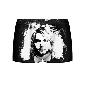 Мужские трусы 3D с принтом Kurt Cobain в Рязани, 50% хлопок, 50% полиэстер | классическая посадка, на поясе мягкая тканевая резинка | Тематика изображения на принте: bleach | blew | cobain | dave | geffen | hormoaning | in utero | incesticide | krist | kurt | nevermind | nirvana | novoselic | rock | vevo | геффен | курт кобейн | нирвана | рок