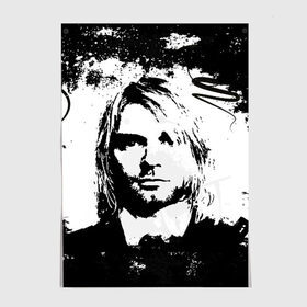 Постер с принтом Kurt Cobain в Рязани, 100% бумага
 | бумага, плотность 150 мг. Матовая, но за счет высокого коэффициента гладкости имеет небольшой блеск и дает на свету блики, но в отличии от глянцевой бумаги не покрыта лаком | bleach | blew | cobain | dave | geffen | hormoaning | in utero | incesticide | krist | kurt | nevermind | nirvana | novoselic | rock | vevo | геффен | курт кобейн | нирвана | рок