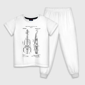 Детская пижама хлопок с принтом Скрипка в Рязани, 100% хлопок |  брюки и футболка прямого кроя, без карманов, на брюках мягкая резинка на поясе и по низу штанин
 | 