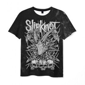 Мужская футболка 3D с принтом Slipknot в Рязани, 100% полиэфир | прямой крой, круглый вырез горловины, длина до линии бедер | slipknot | we are not your kind | альтернативный метал | грув метал | метал | музыка | ню метал | слипнот