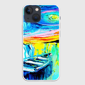 Чехол для iPhone 13 mini с принтом НОЧНОЙ ПРИЧАЛ ВАНГОГ в Рязани,  |  | art | impressionism | night | painting | planets | sky | stars | style | van gogh | waves | ван гог | вихрь | волны | живопись | звезды | импрессионизм | искусство | краски | небо | ночь | рисунок | стиль