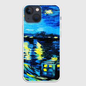 Чехол для iPhone 13 mini с принтом ВАНГОГ НОЧЬ в Рязани,  |  | art | impressionism | night | painting | planets | sky | stars | style | van gogh | waves | ван гог | вихрь | волны | живопись | звезды | импрессионизм | искусство | краски | небо | ночь | рисунок | стиль