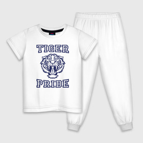 Детская пижама хлопок с принтом Tiger pride в Рязани, 100% хлопок |  брюки и футболка прямого кроя, без карманов, на брюках мягкая резинка на поясе и по низу штанин
 | 13 reasons why | 13 причин почему | netflix | алекс | брайс уокер | джастин фоули | джессика дэвис | зак | клэй дженсен | нетфликс | тайлер доун | тони падилья | ханна бейкер