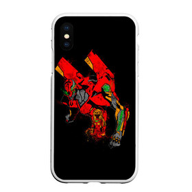 Чехол для iPhone XS Max матовый с принтом EVANGELION 02 в Рязани, Силикон | Область печати: задняя сторона чехла, без боковых панелей | Тематика изображения на принте: angel | eva | evangelion | neon genesis evangelion | nerv | аска лэнгли сорью | ева | евангелион | мисато кацураги | рей аянами | синдзи