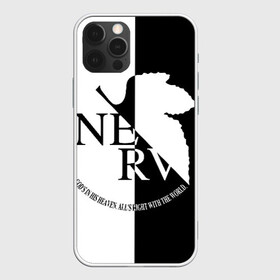 Чехол для iPhone 12 Pro с принтом Nerv black and white в Рязани, силикон | область печати: задняя сторона чехла, без боковых панелей | angel | eva | evangelion | neon genesis evangelion | nerv | аска лэнгли сорью | ева | евангелион | мисато кацураги | рей аянами | синдзи