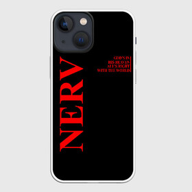 Чехол для iPhone 13 mini с принтом Nerv logo в Рязани,  |  | angel | eva | evangelion | neon genesis evangelion | nerv | аска лэнгли сорью | ева | евангелион | мисато кацураги | рей аянами | синдзи