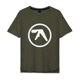Мужская футболка хлопок Oversize с принтом Aphex Twin в Рязани, 100% хлопок | свободный крой, круглый ворот, “спинка” длиннее передней части | intelligent dance music | драм энд бэйс | ричард дэвид джеймс | техно | эйсид | эмбиент