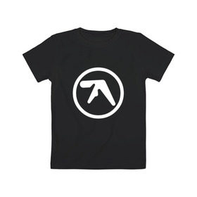 Детская футболка хлопок с принтом Aphex Twin в Рязани, 100% хлопок | круглый вырез горловины, полуприлегающий силуэт, длина до линии бедер | intelligent dance music | драм энд бэйс | ричард дэвид джеймс | техно | эйсид | эмбиент
