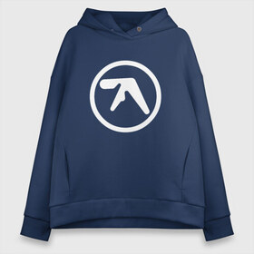 Женское худи Oversize хлопок с принтом Aphex Twin в Рязани, френч-терри — 70% хлопок, 30% полиэстер. Мягкий теплый начес внутри —100% хлопок | боковые карманы, эластичные манжеты и нижняя кромка, капюшон на магнитной кнопке | intelligent dance music | драм энд бэйс | ричард дэвид джеймс | техно | эйсид | эмбиент