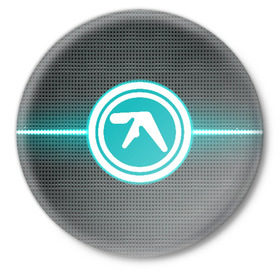 Значок с принтом Aphex Twin в Рязани,  металл | круглая форма, металлическая застежка в виде булавки | intelligent dance music | драм энд бэйс | ричард дэвид джеймс | техно | эйсид | эмбиент