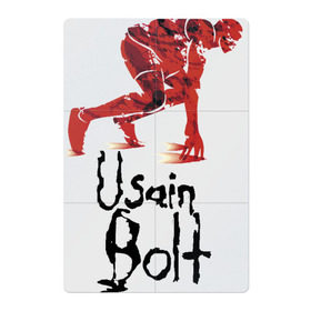 Магнитный плакат 2Х3 с принтом Usain Bolt в Рязани, Полимерный материал с магнитным слоем | 6 деталей размером 9*9 см | athletics | jamaica | man | run | runner | sport | sportsman | usain bolt | легкая атлетика | мужчина | спорт | спортсмен | ямайка