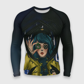 Мужской рашгард 3D с принтом Coraline в Рязани,  |  | Тематика изображения на принте: coraline | neil gaiman | тим бёртон