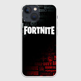 Чехол для iPhone 13 mini с принтом FORTNITE 10 СЕЗОН в Рязани,  |  | Тематика изображения на принте: beyond good and evil | brawl stars | call of duty | cyberpunk 2077 | death stranding | detroit become human | far cry | fortnite | overwatch | tes | the elder scrolls | the last of us | warframe | watch dogs | варфрейм | киберпанк 2077 | мас