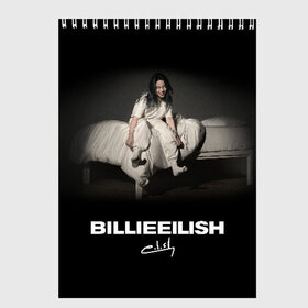 Скетчбук с принтом РЮКЗАК BILLIE EILISH в Рязани, 100% бумага
 | 48 листов, плотность листов — 100 г/м2, плотность картонной обложки — 250 г/м2. Листы скреплены сверху удобной пружинной спиралью | be | billie | billie eilish | билли | билли айлиш