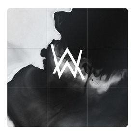 Магнитный плакат 3Х3 с принтом ALAN WALKER в Рязани, Полимерный материал с магнитным слоем | 9 деталей размером 9*9 см | alan walker | aw | electro | electro music | music | алан уокер | музыка | музыкант | электро | электронная музыка