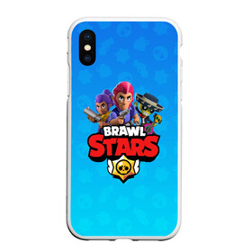 Чехол для iPhone XS Max матовый с принтом BRAWL STARS в Рязани, Силикон | Область печати: задняя сторона чехла, без боковых панелей | brawl stars | bull | colt | leon | stars | берли | бо | брок | ворон | джесси | динамайк | дэррил | кольт | леон | мортис | нита | пайпер | пенни | поко | пэм | рикошет | спайк | тара | фрэнк | шелли | эль примо